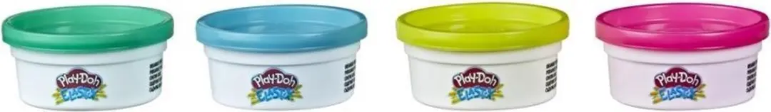 Play-Doh Elastix Bright 4 Potjes