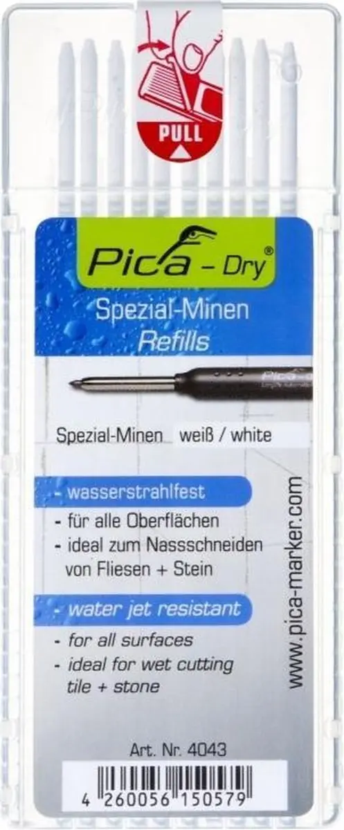 Pica Dry Reservestiften Wit