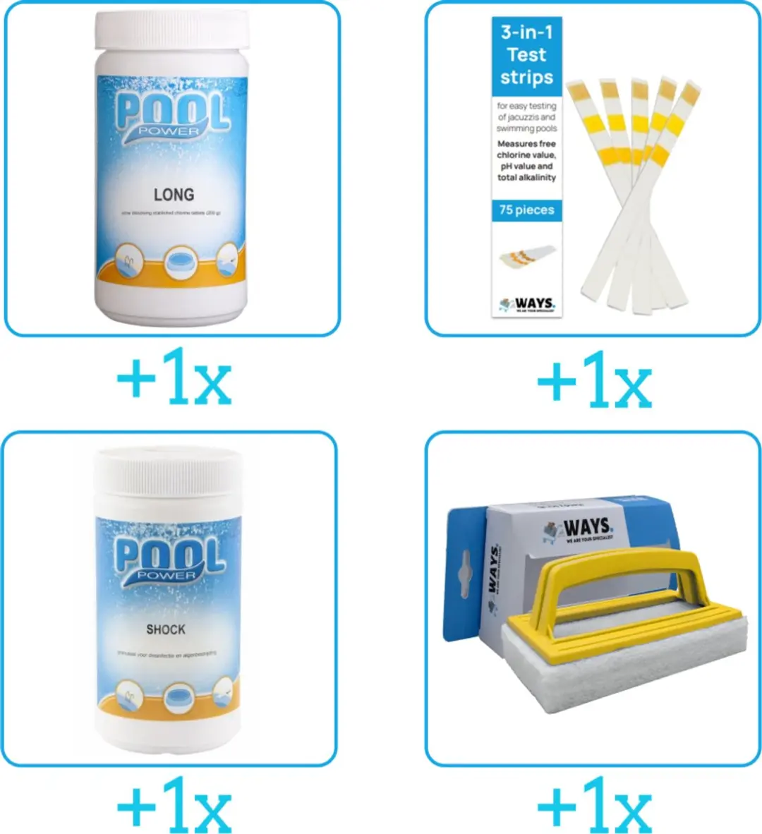 Pool Power Zwembad Onderhoudspakket 4-delig