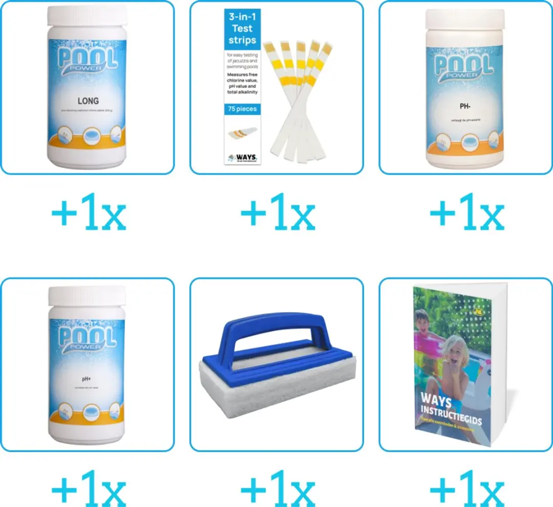 Pool Power Zwembad Onderhoudspakket 6-delig