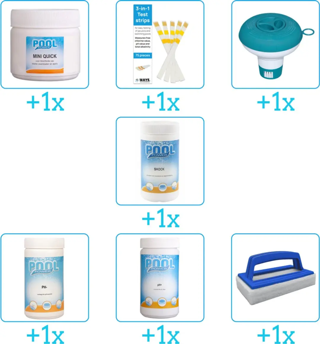 Pool Power Zwembad Onderhoudspakket 7-delig