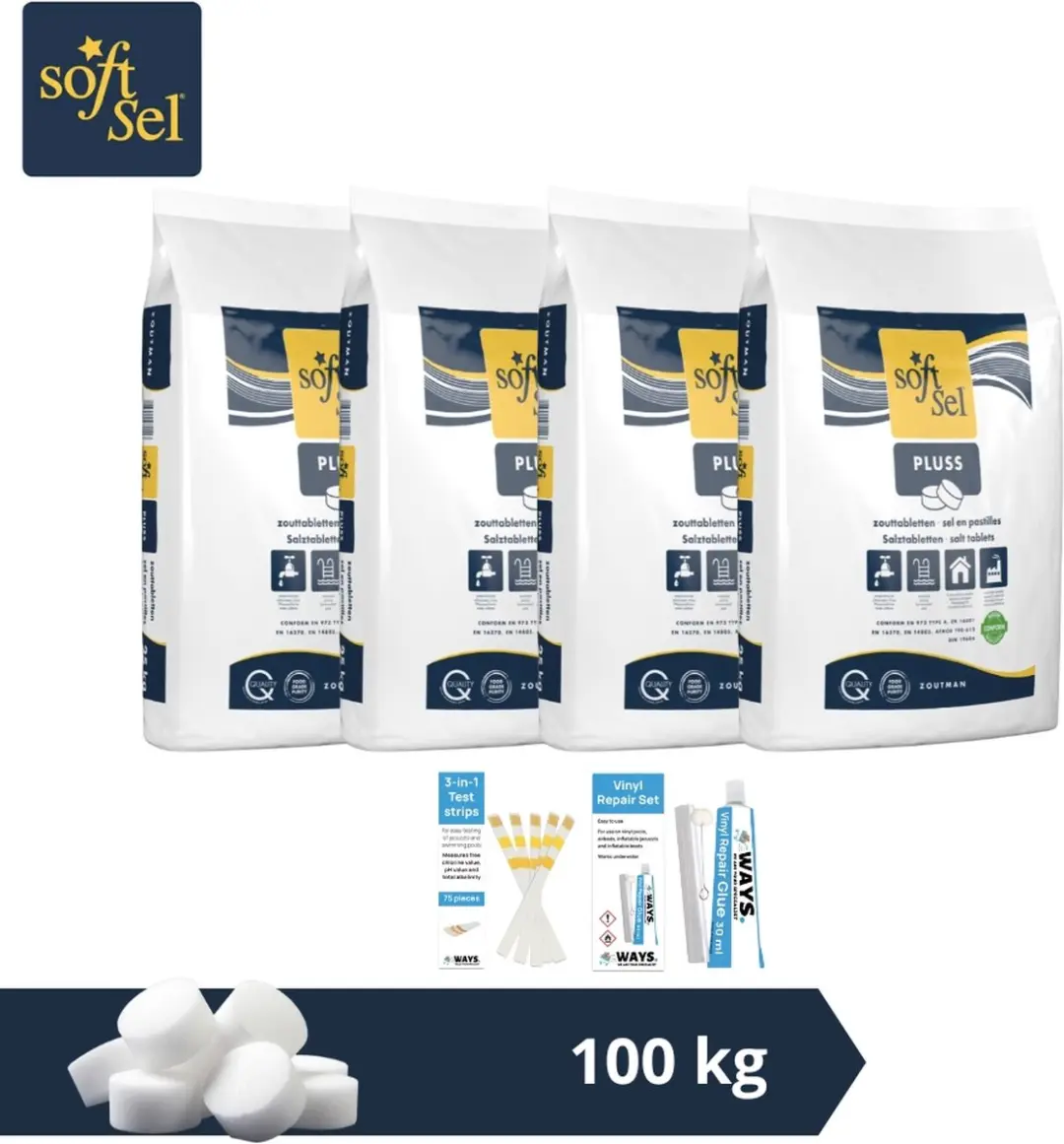 Pool Improve Soft-Sel Zouttabletten 100kg
