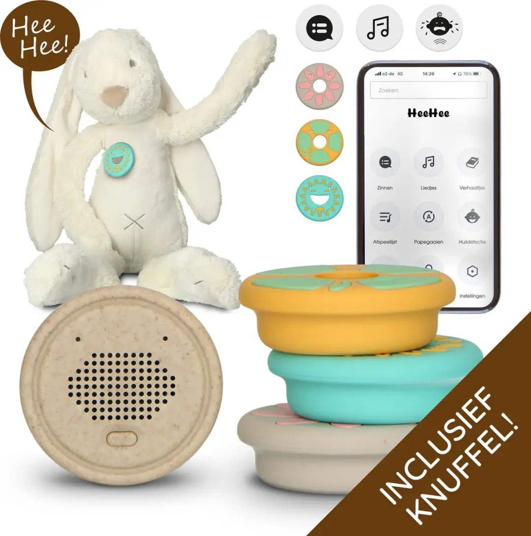 Alecto HeeHee Knuffelkonijn Spraakbutton