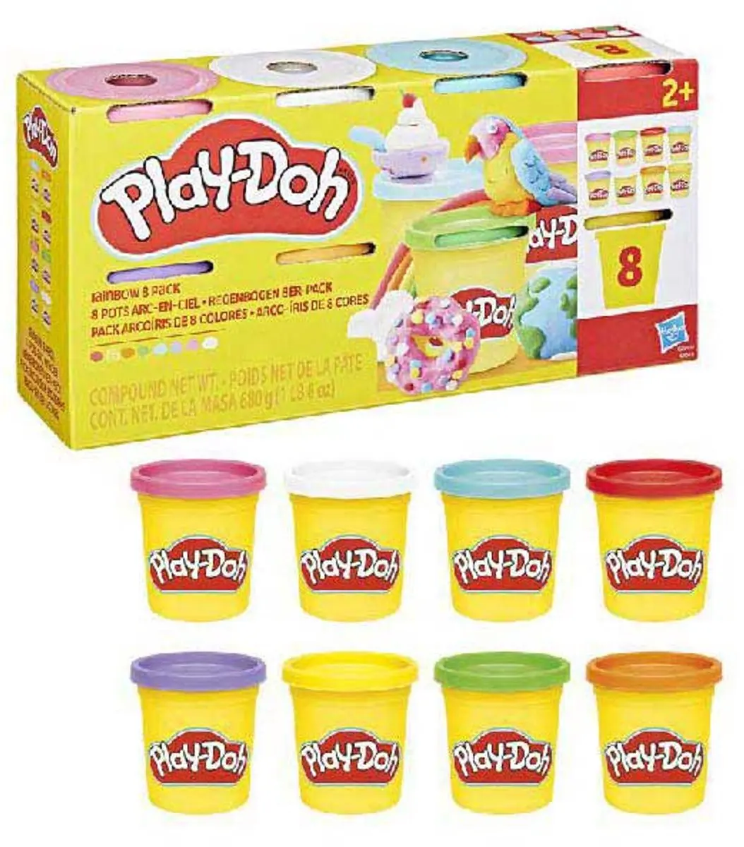 Play-Doh Regenboog 8-potjes - afbeelding 6 van 6