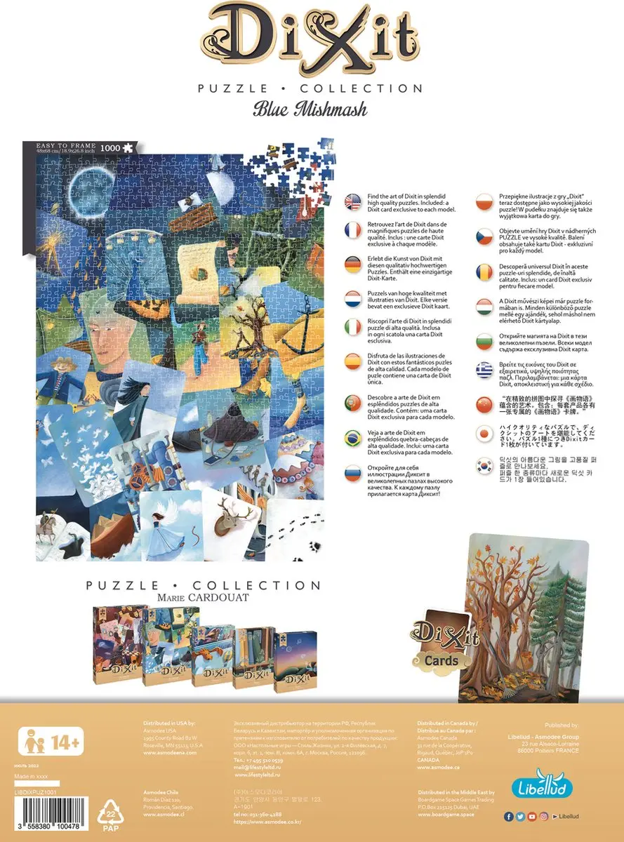 Libellud Dixit Blue MishMash Puzzel - 1000 Stukjes