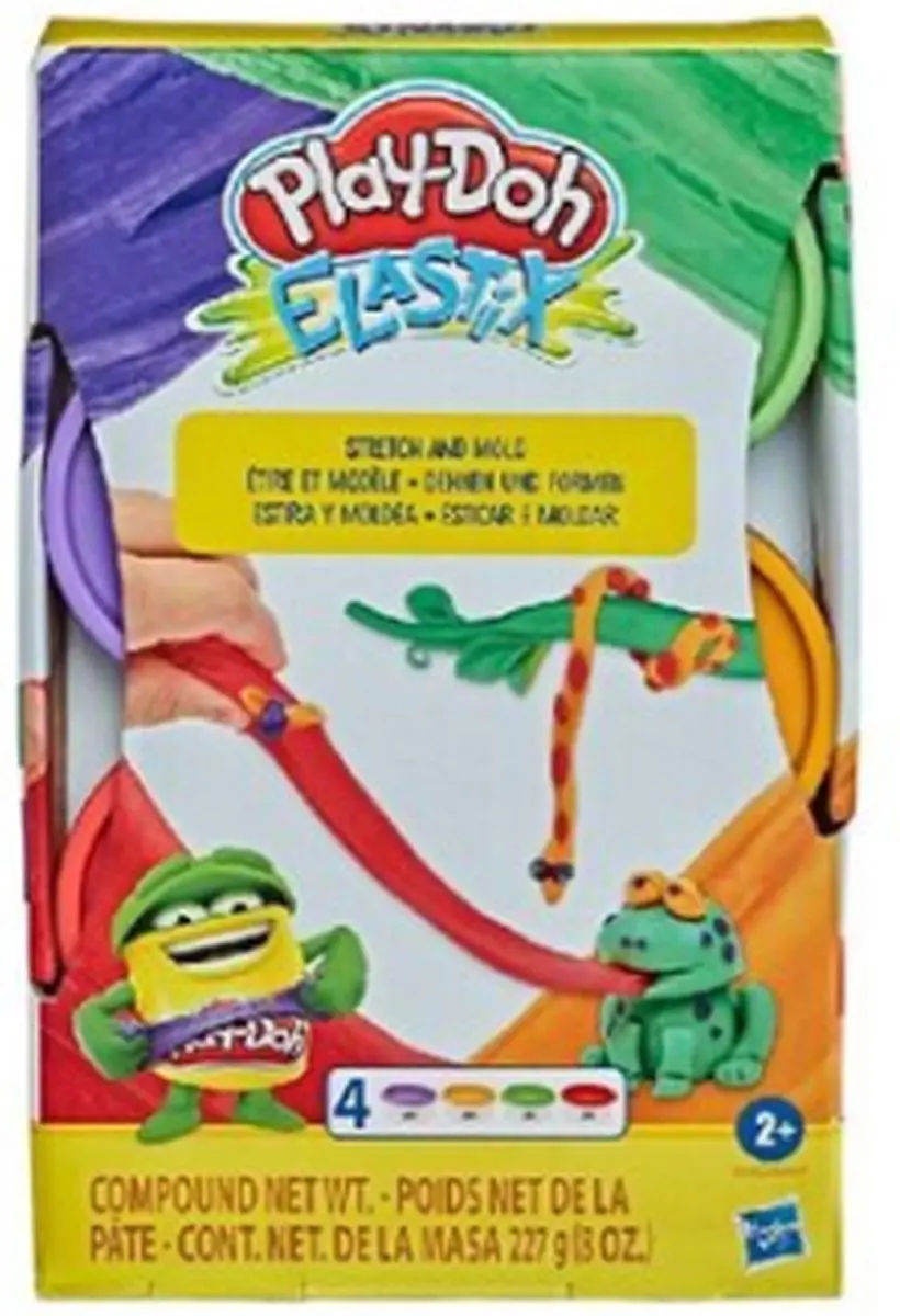 Play-Doh Elastix Klei - 4 Stuks