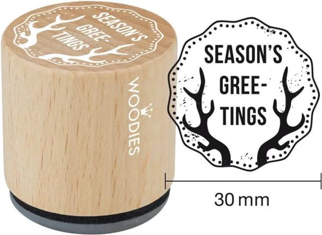 Woodies Season's Greetings Stempel WE7010