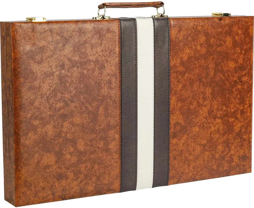 Buffalo Backgammon BK1215M - 46x28cm - Bruin