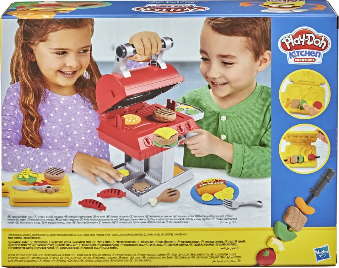 Play-Doh Super Grill Barbecue Speelset - 14-delig - afbeelding 6 van 6