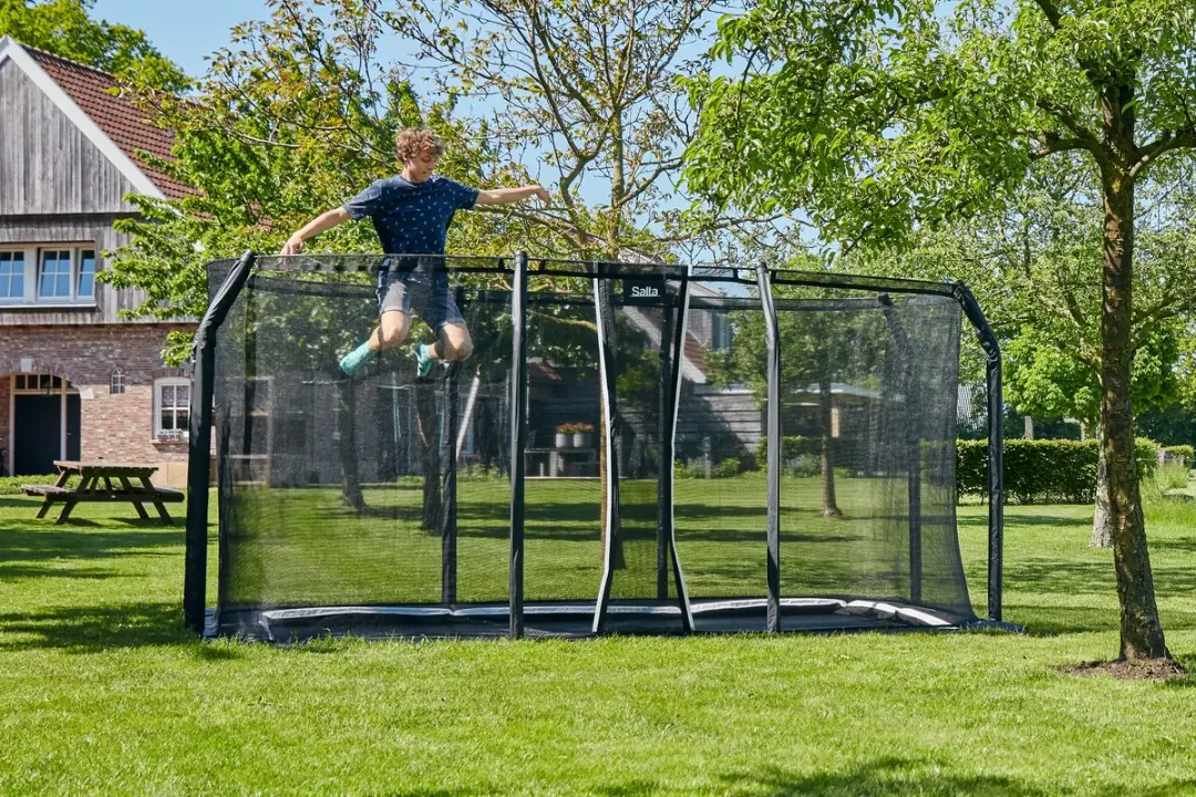 Salta Royal Baseground Inground Trampoline 396x244cm - Zwart
