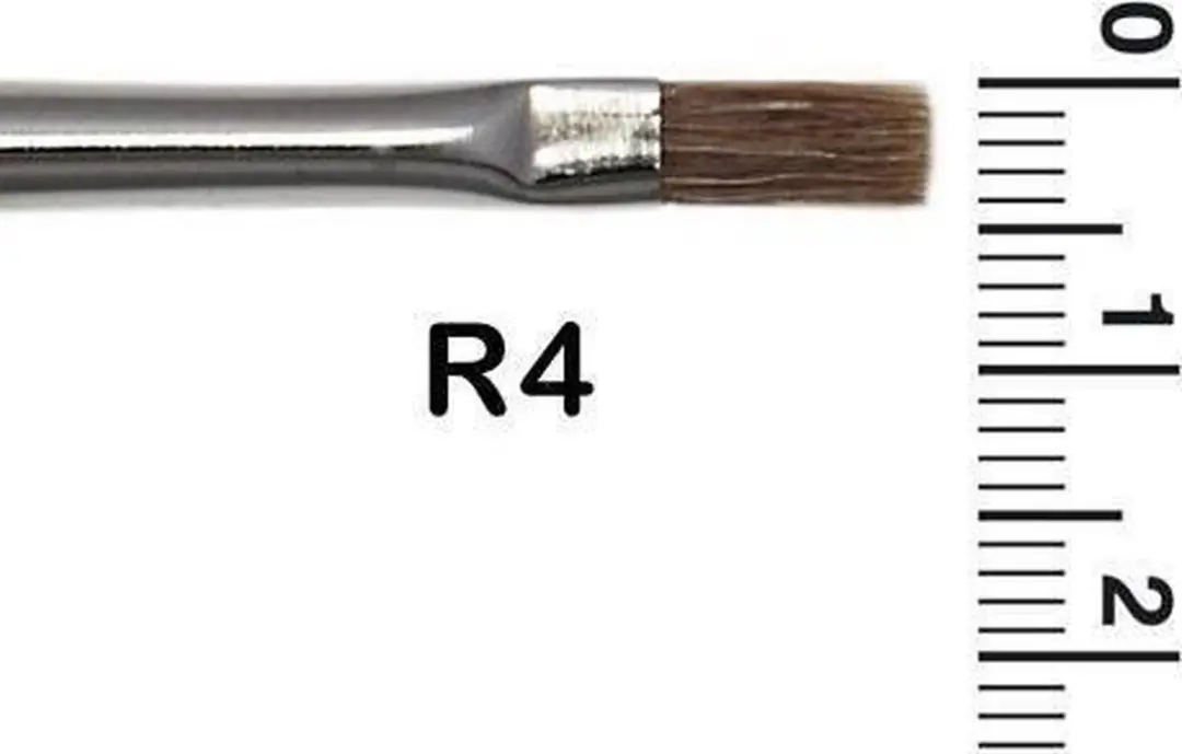 Grimas Schminkpenseel Plat Runderhaar R4 - Multi