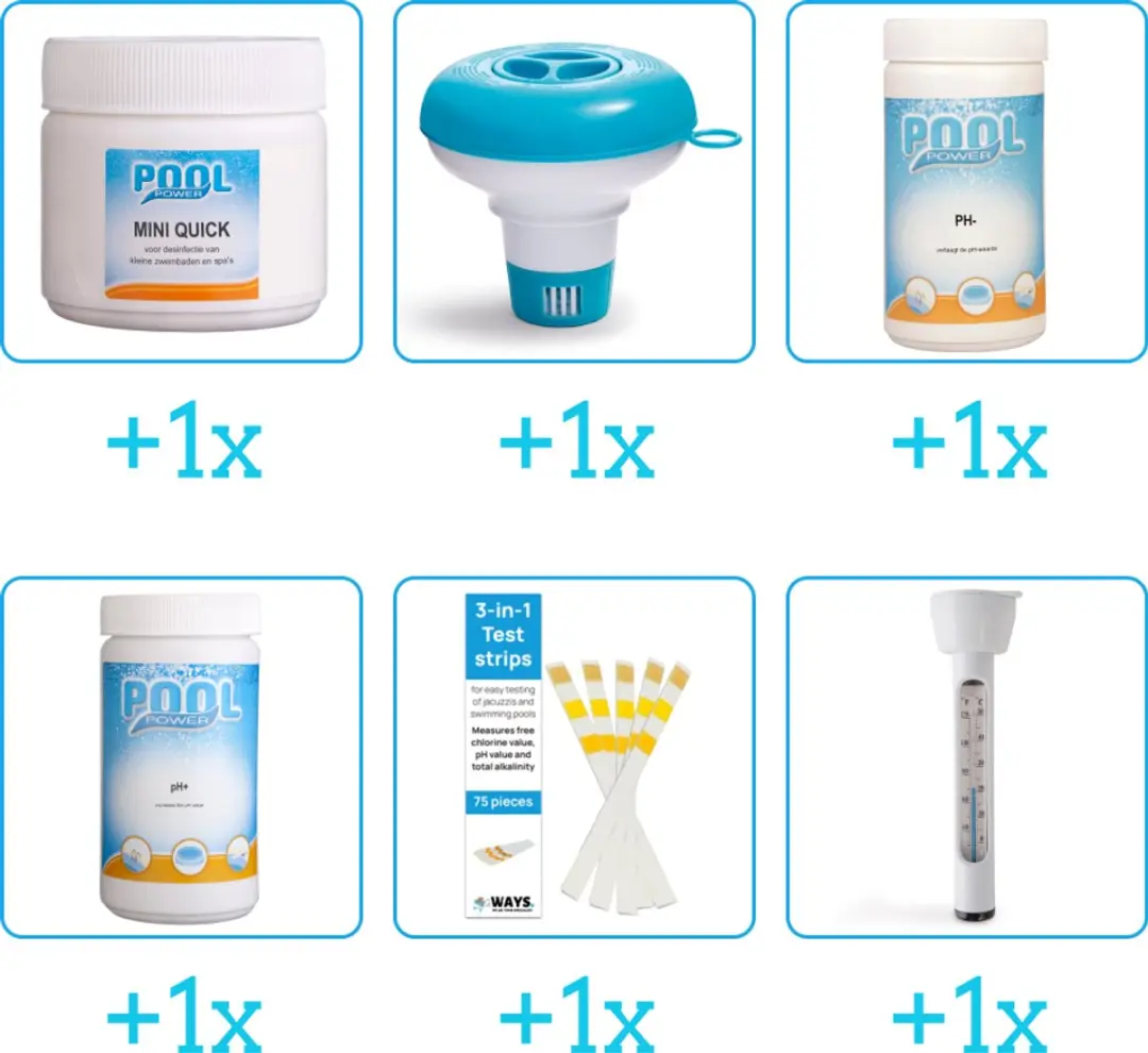 Pool Power Zwembad Onderhoudspakket 6-delig