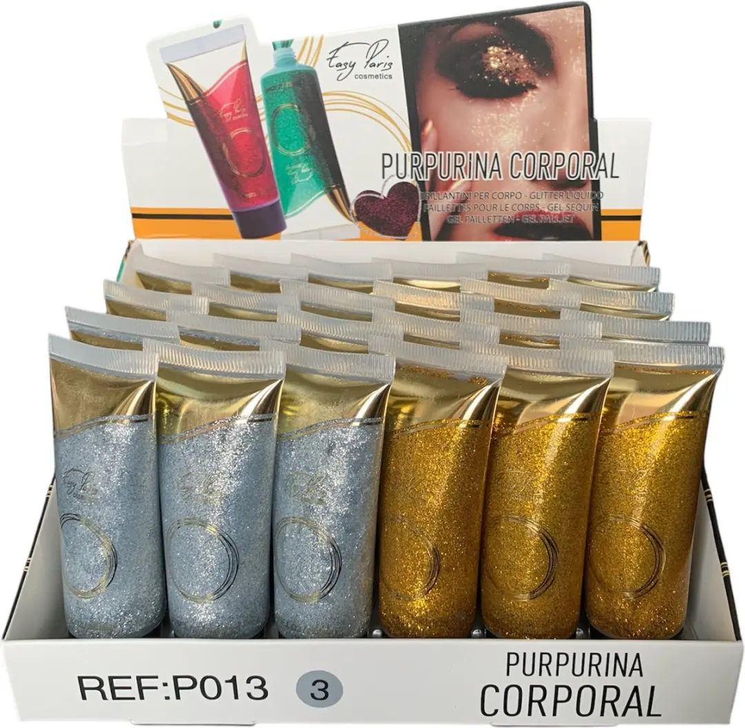Easy Paris Cosmetics Glitter Gel Set - 2x22ml Goud & Zilver