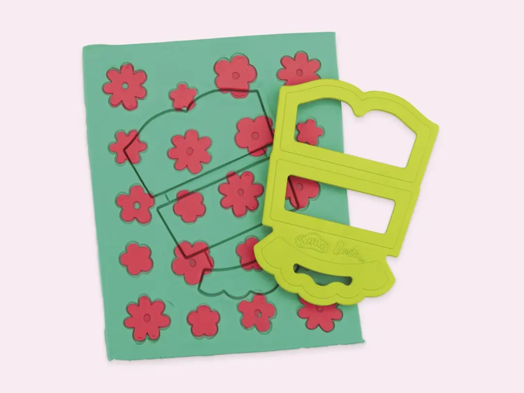 Play-Doh Barbie Bloemen en Franjes Boetseerklei