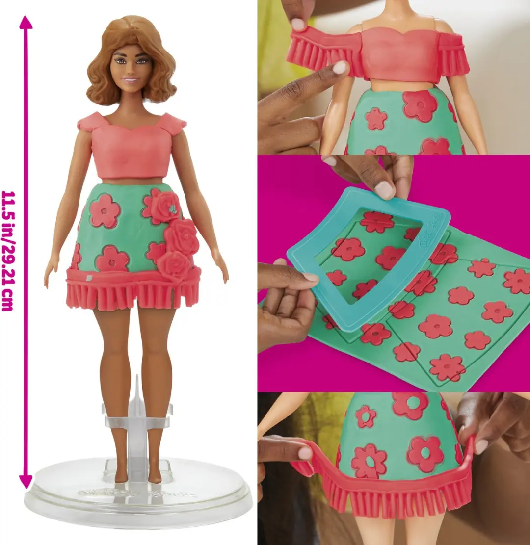 Play-Doh Barbie Bloemen en Franjes Boetseerklei - afbeelding 6 van 6