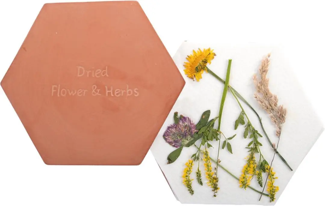 Esschert Design Bloemenpers Terracotta 19,5x17x3,5cm