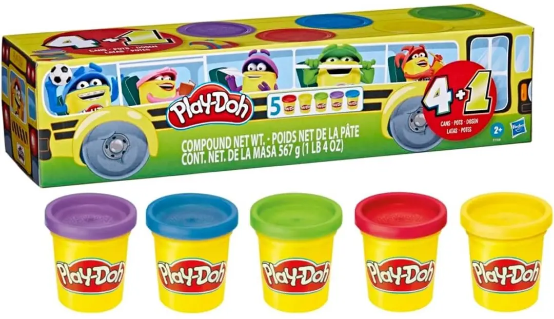 Play-Doh Back to School Boetseerklei - 5 Potjes