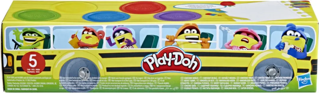 Play-Doh Back to School Boetseerklei - 5 Potjes