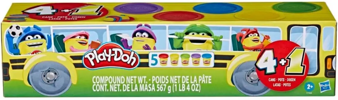 Play-Doh Back to School Boetseerklei - 5 Potjes