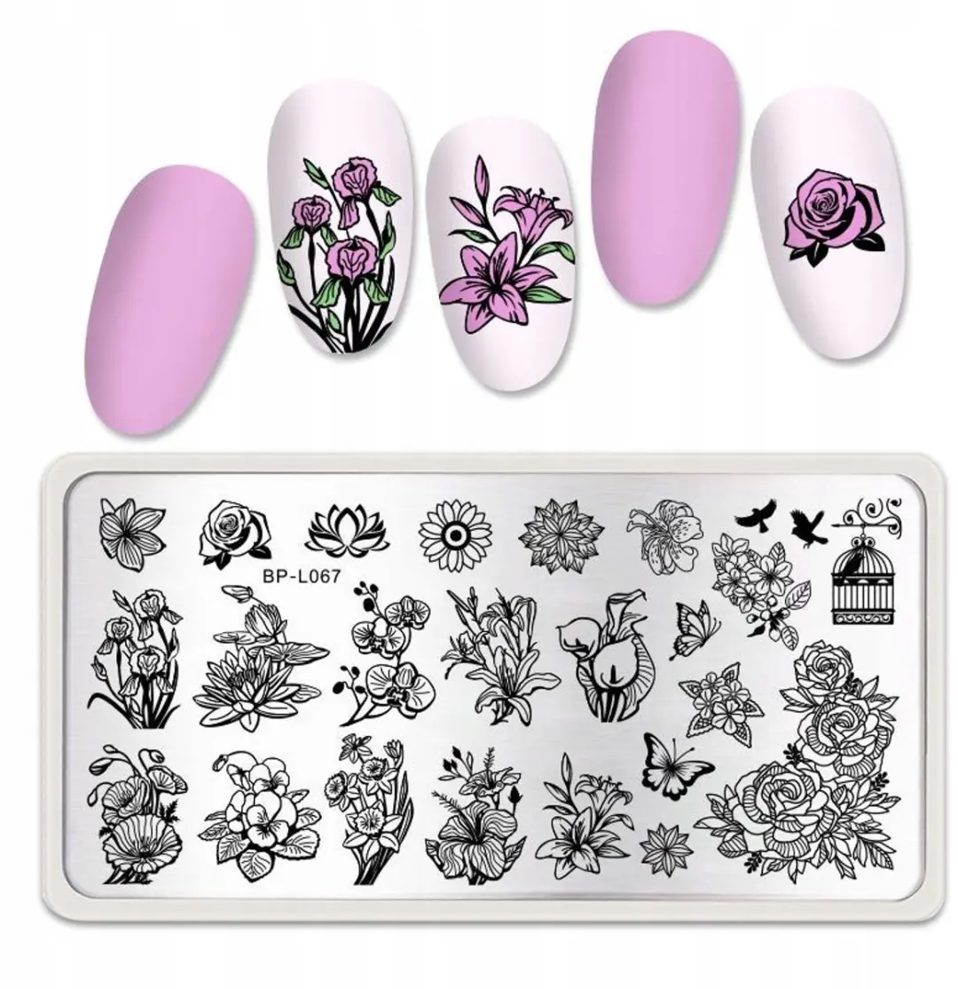 Born Pretty BP L067 Stempelplaat Nageldecoratie