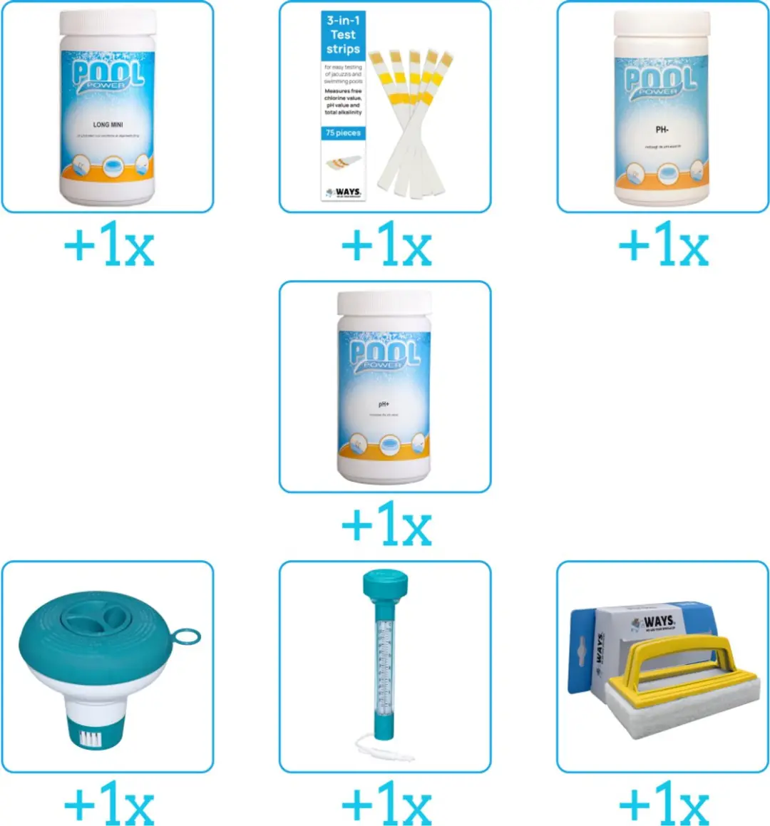 Pool Power Zwembad Onderhoudspakket 7-delig