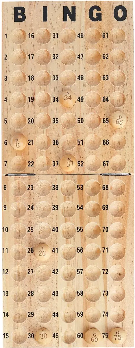Buffalo Bingo Molen Set BG1230 - 24cm - Goud/Houtkleur - afbeelding 6 van 6