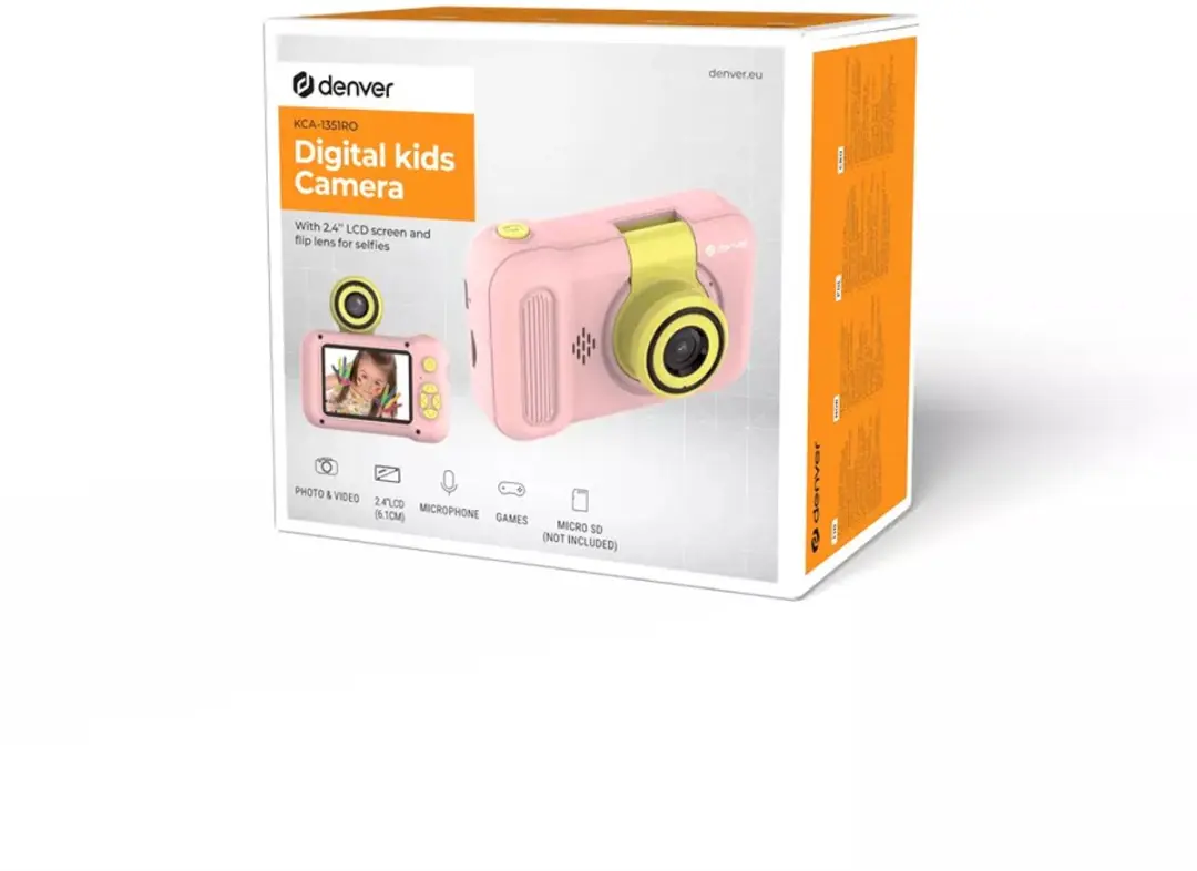 Denver Kindercamera KCA1351 - 40MP - Roze