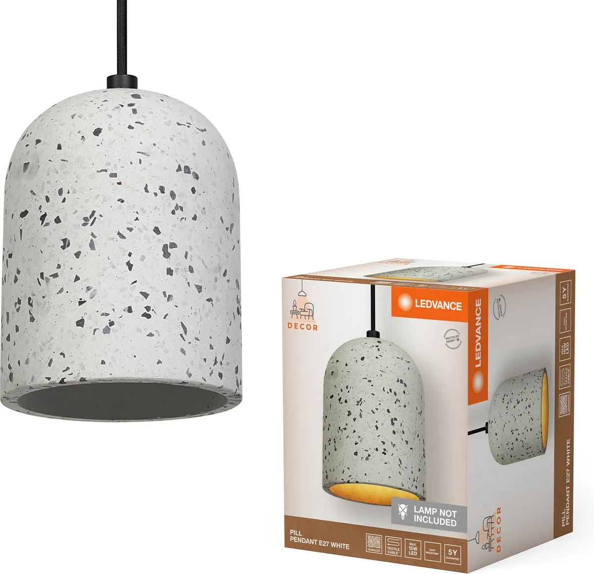 LEDVANCE Decor Pill Hanglamp 1XE27