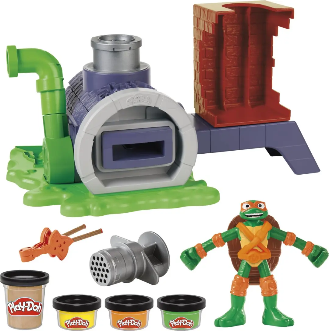 Play-Doh TMNT Slice & Blast Pizza Speelset - 9 Stuks