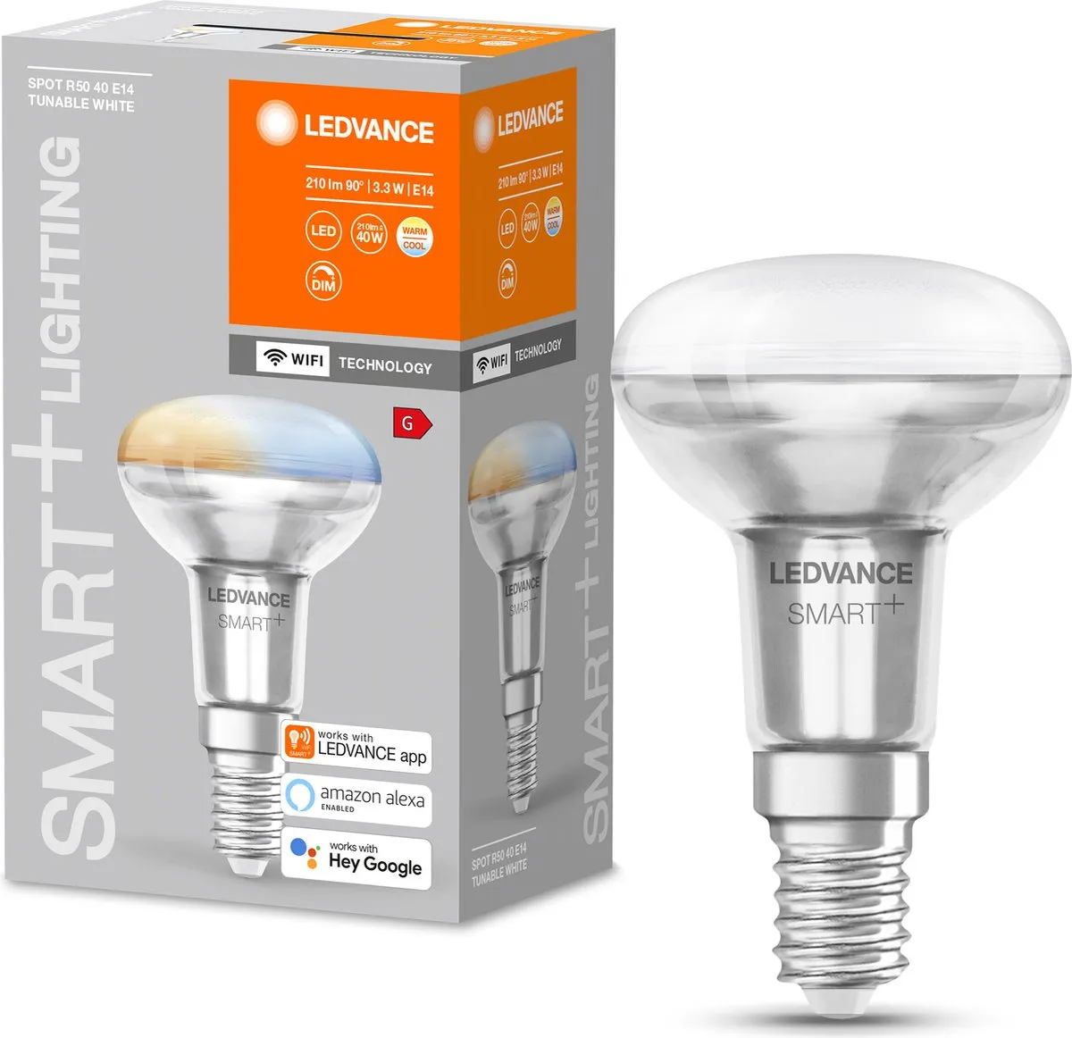 LEDVANCE SMART R5 Spotlamp E14 3.3W - 2700K Wit