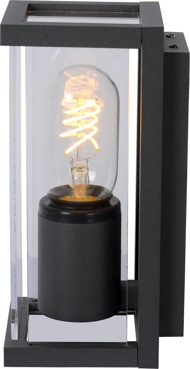 Lucide Claire Wandlamp E27 IP54 - Antraciet