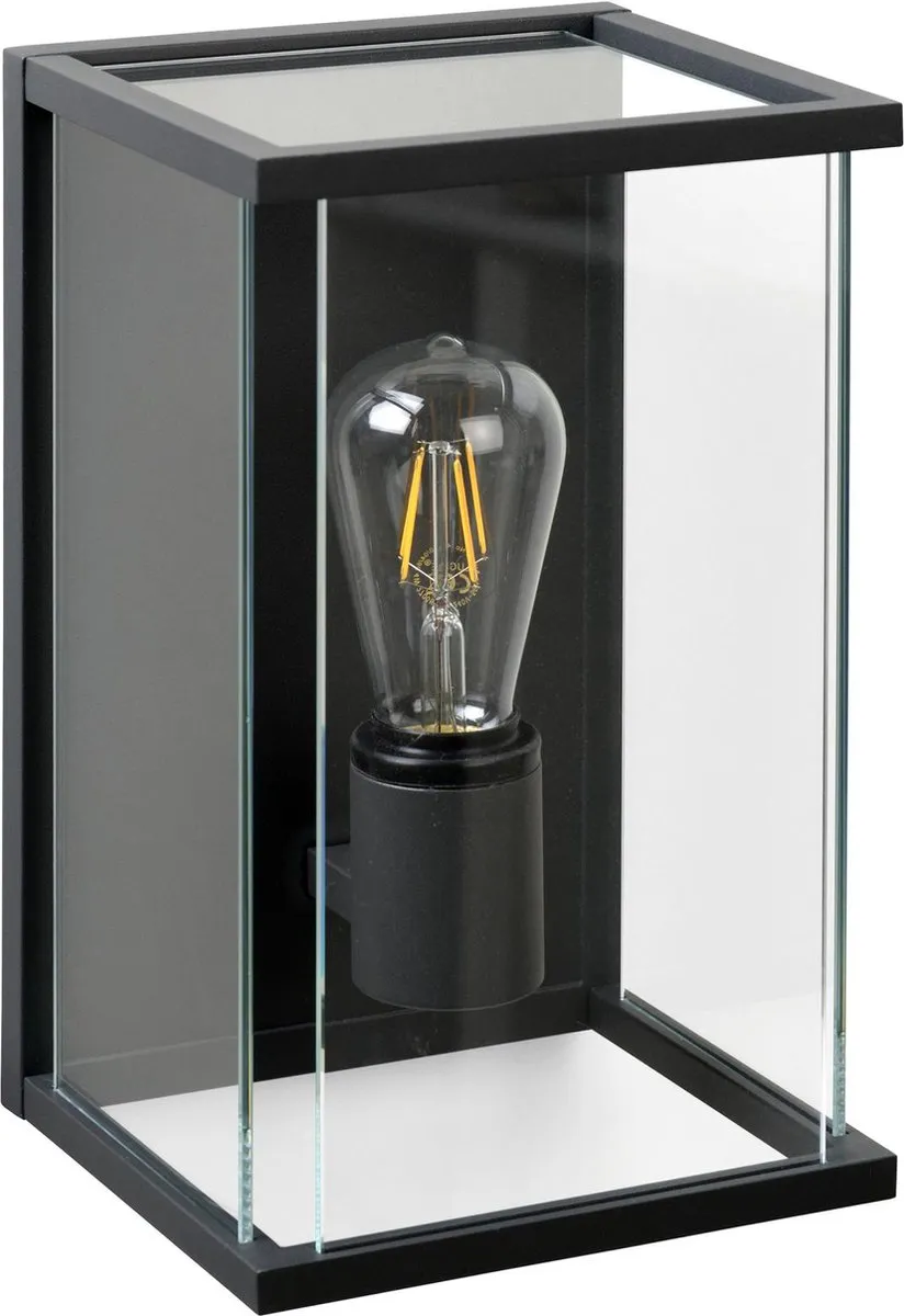 Lucide Claire Wandlamp E27 IP54 - Antraciet - afbeelding 6 van 6