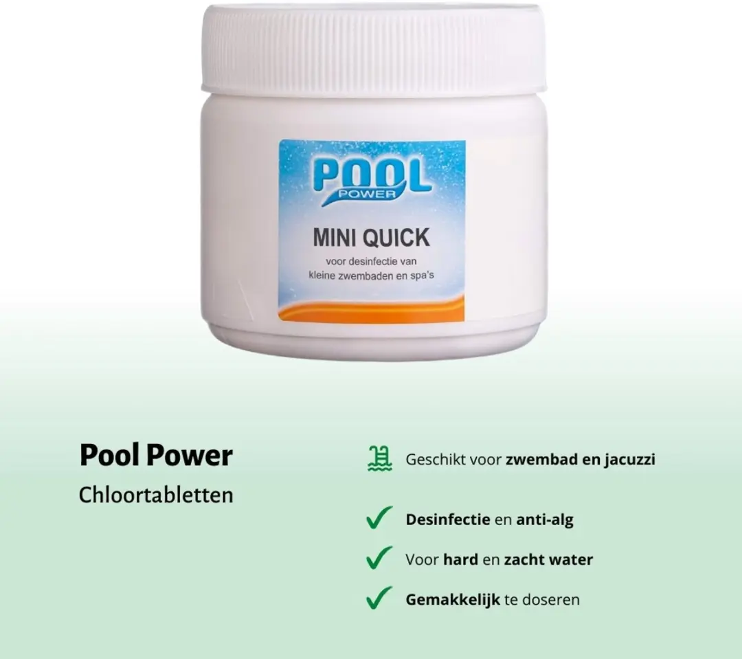Pool Power Mini Quick Chloortabletten 180 Stuks