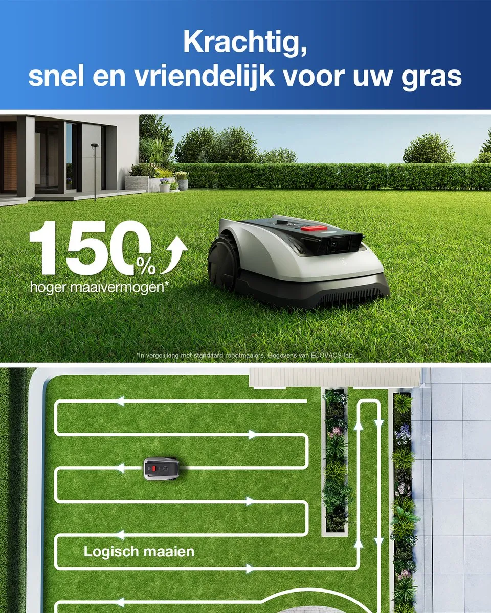 Ecovacs GOAT O600 RTK Robotmaaier - 600 m² - RTK+Vision-Navigatie