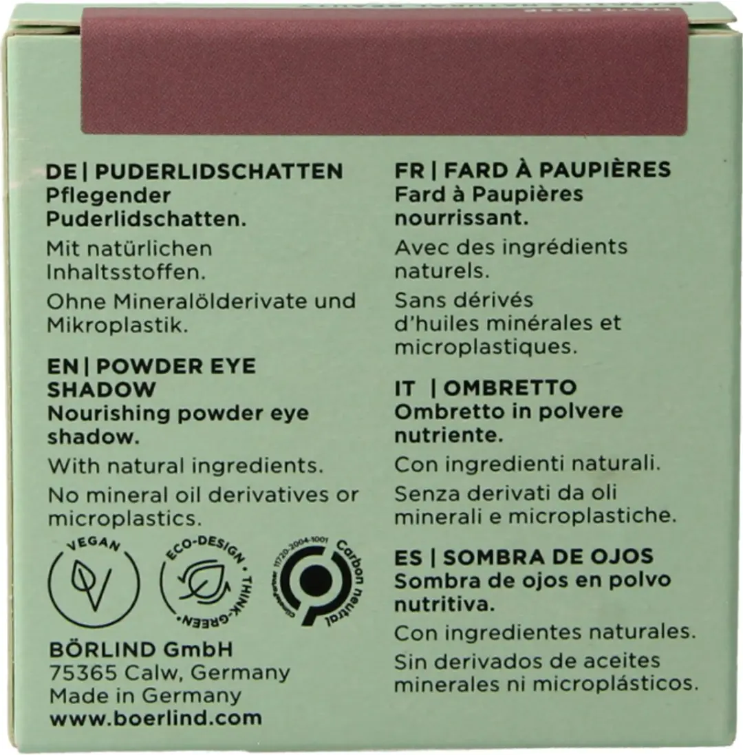 Annemarie Börlind Eyeshadow Powder Matt Rose 2g - afbeelding 6 van 6