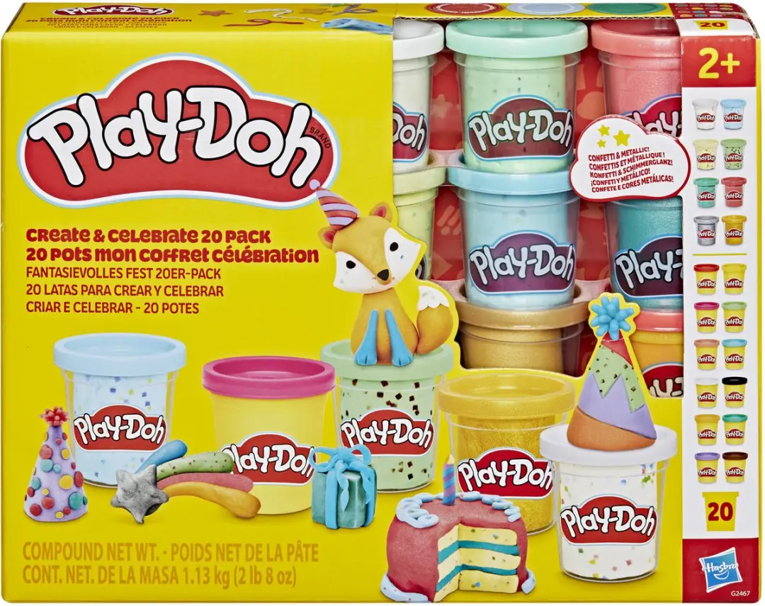 Play-Doh Multikleur 20 Stuks