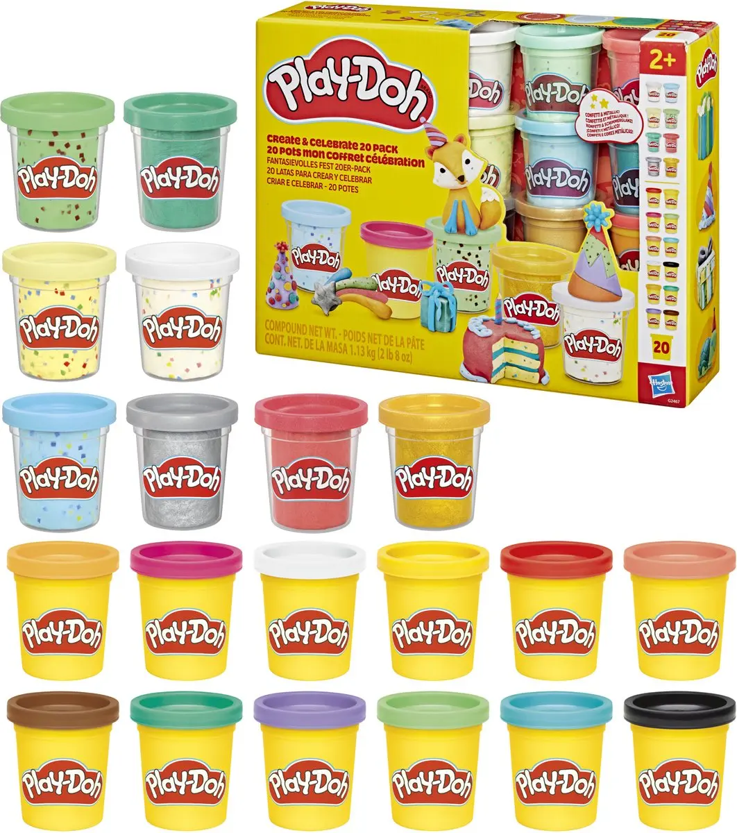 Play-Doh Multikleur 20 Stuks