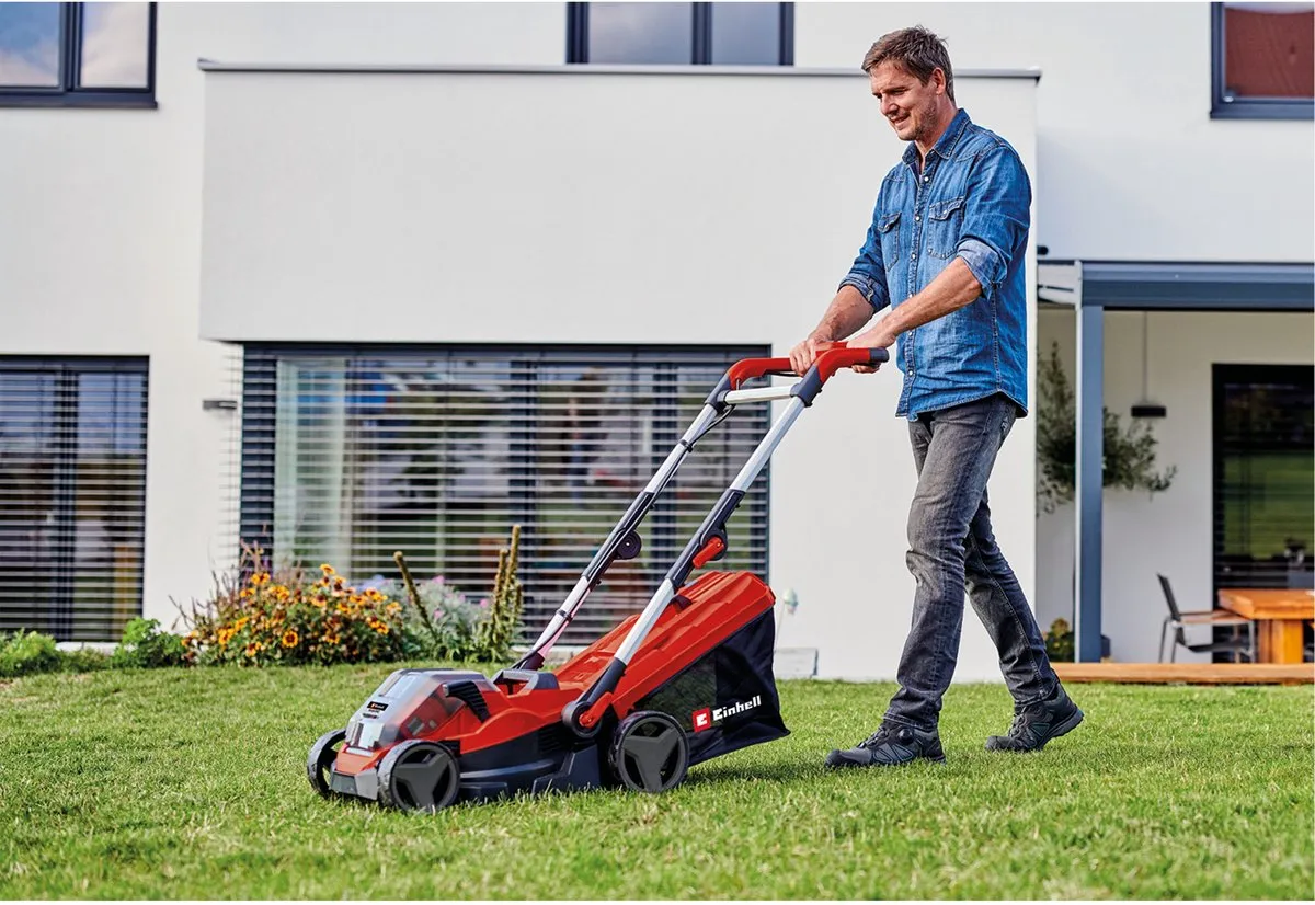 Einhell RASARRO 36/34 Power X-Change Grasmaaier - 2x 3000mAh Accu - 30L