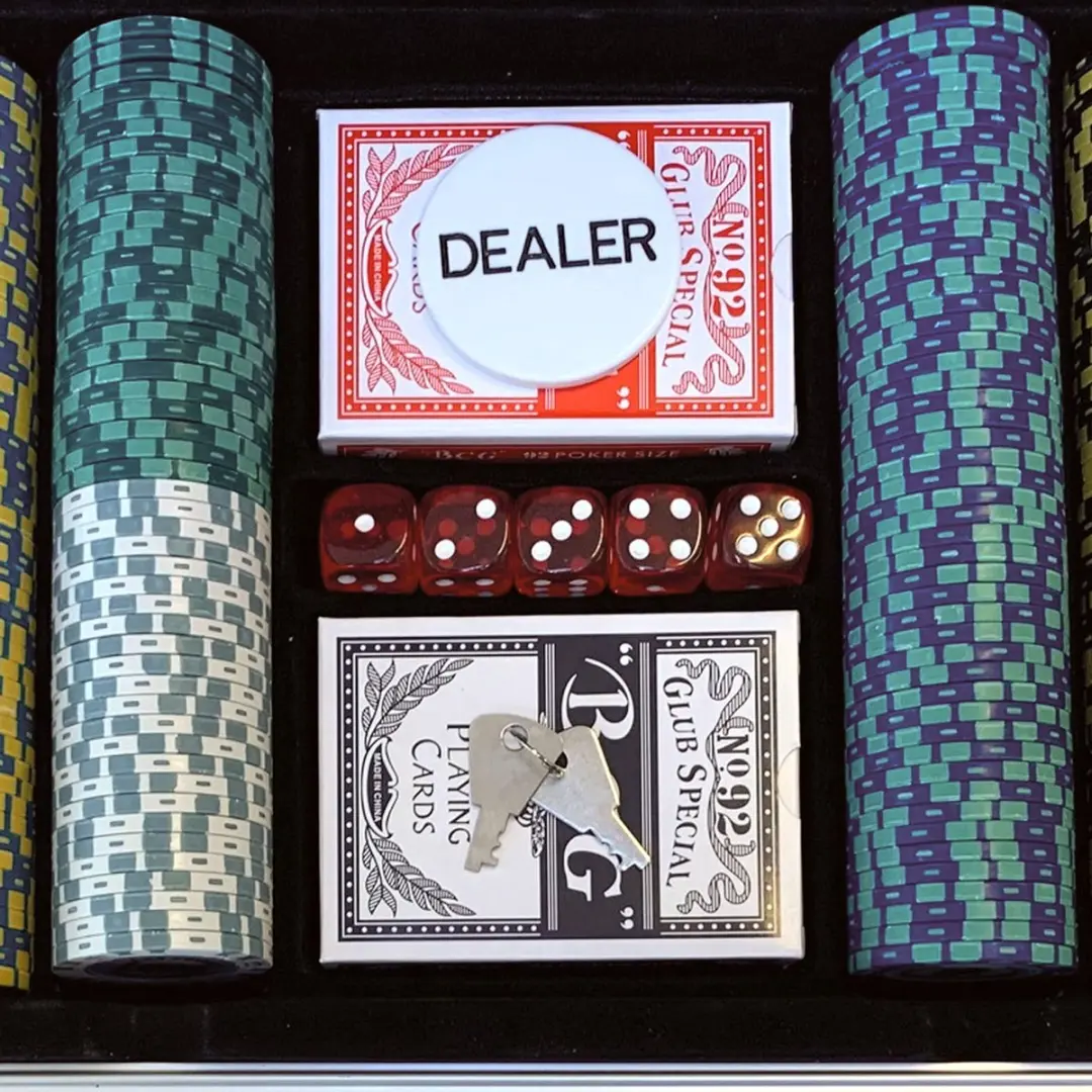 Buffalo Pokerset DLX 500 Chips 14g - Meerkleurig