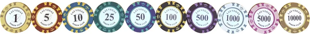 Buffalo Pokerset DLX 500 Chips 14g - Meerkleurig