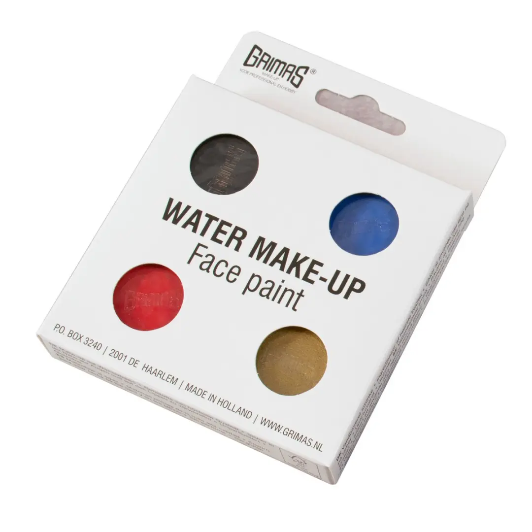 Grimas Hero Waterschmink Set - 4 Kleuren 10ml