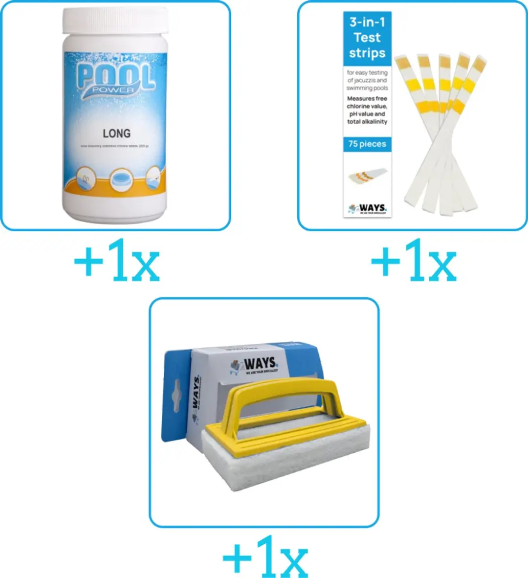Pool Power Onderhoudspakket 3-delig