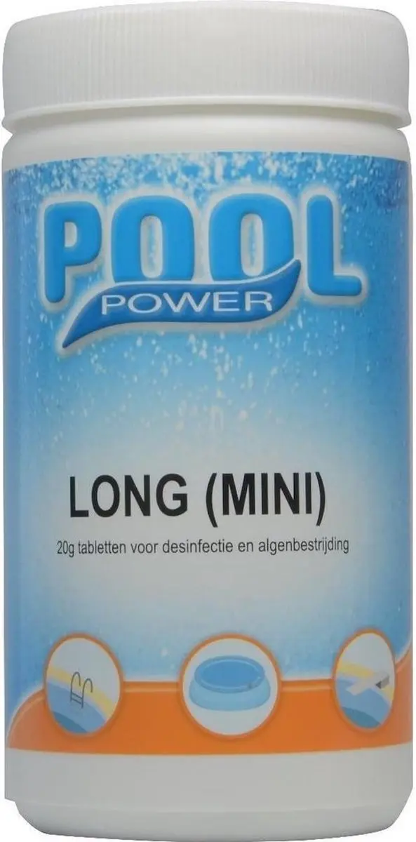 Pool Power Mini Flacon Chloortabletten 1kg - 20g