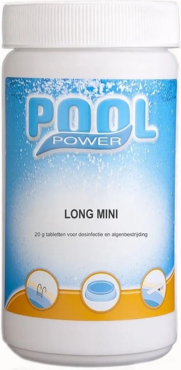 Pool Power Mini Flacon Chloortabletten 1kg - 20g