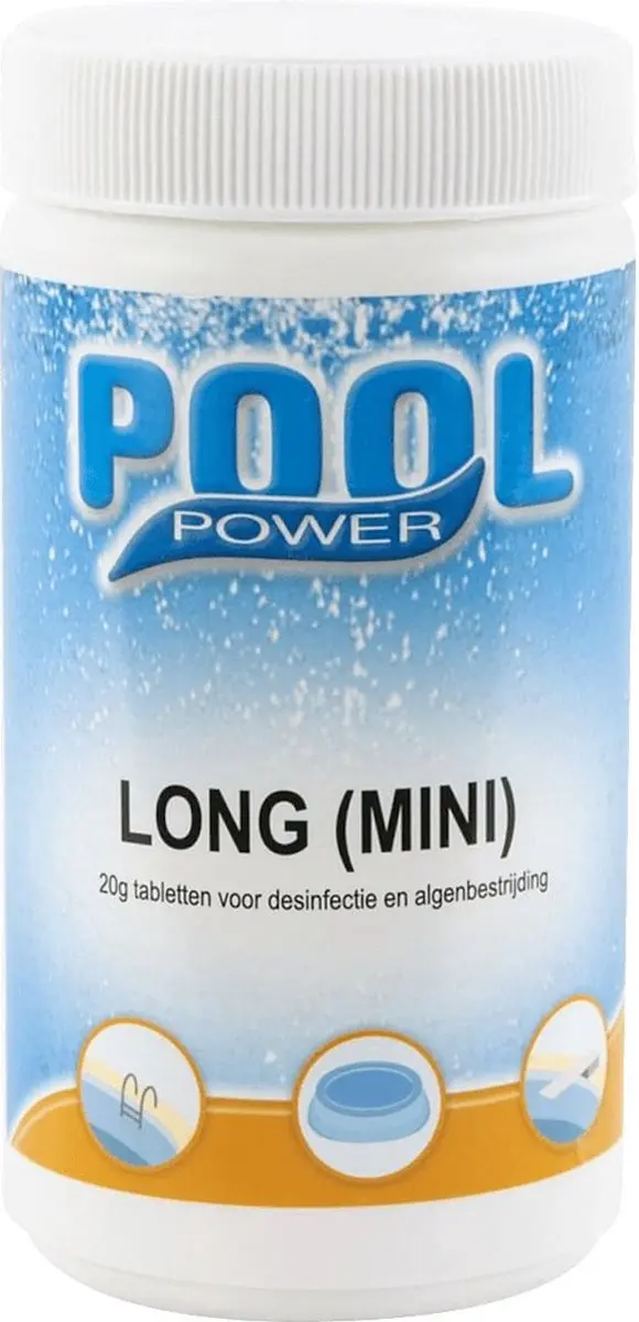 Pool Power Mini Flacon Chloortabletten 1kg - 20g