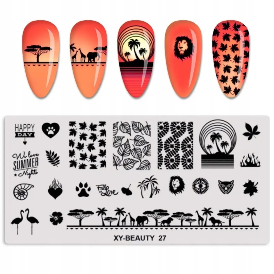 Born Pretty Nagelstempelplaat XY-BEAUTY 12x6cm