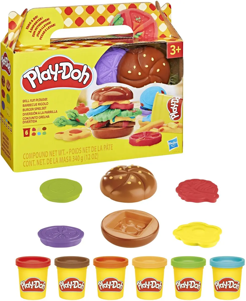 Play-Doh Grillplezier-speelset - 12 Stuks