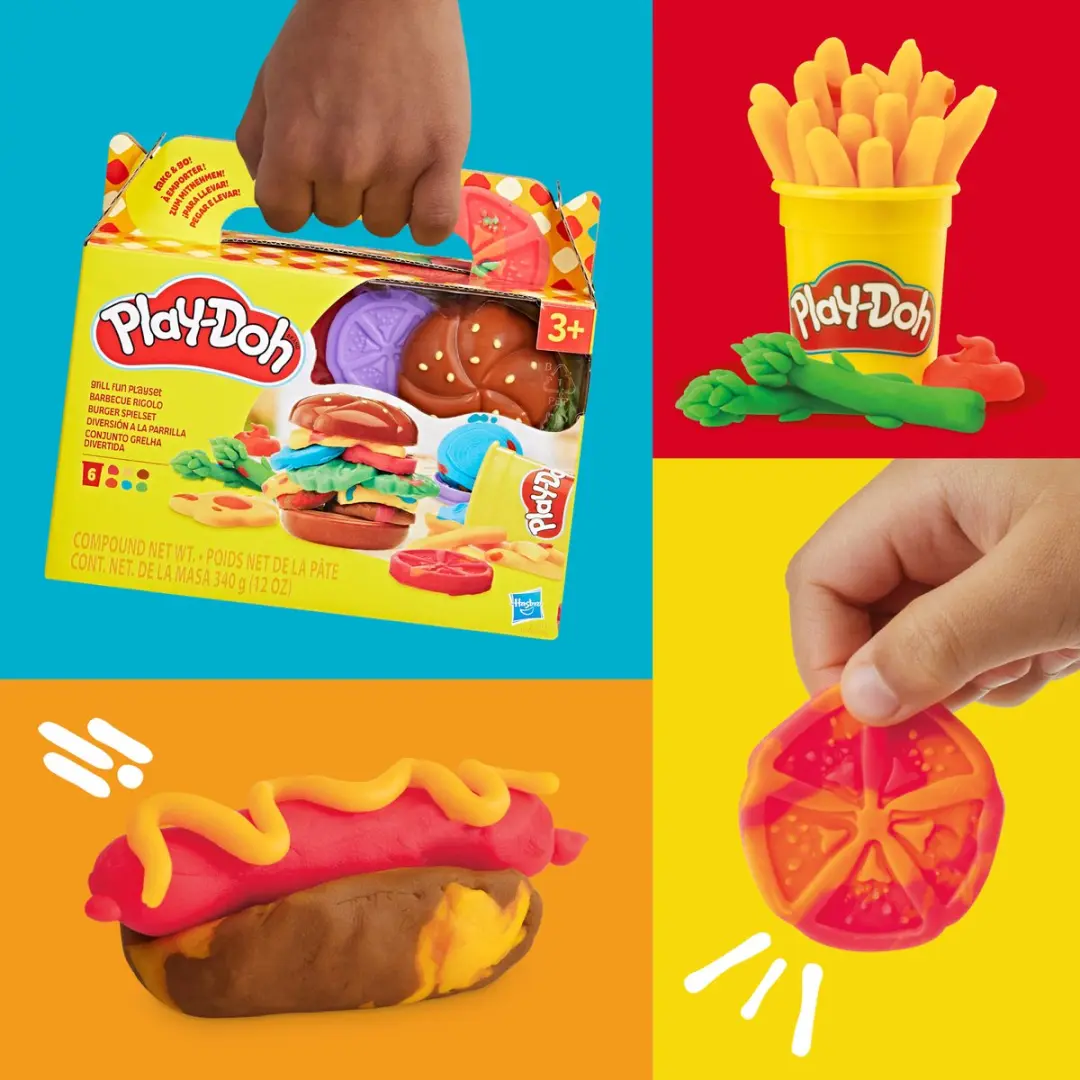 Play-Doh Grillplezier-speelset - 12 Stuks