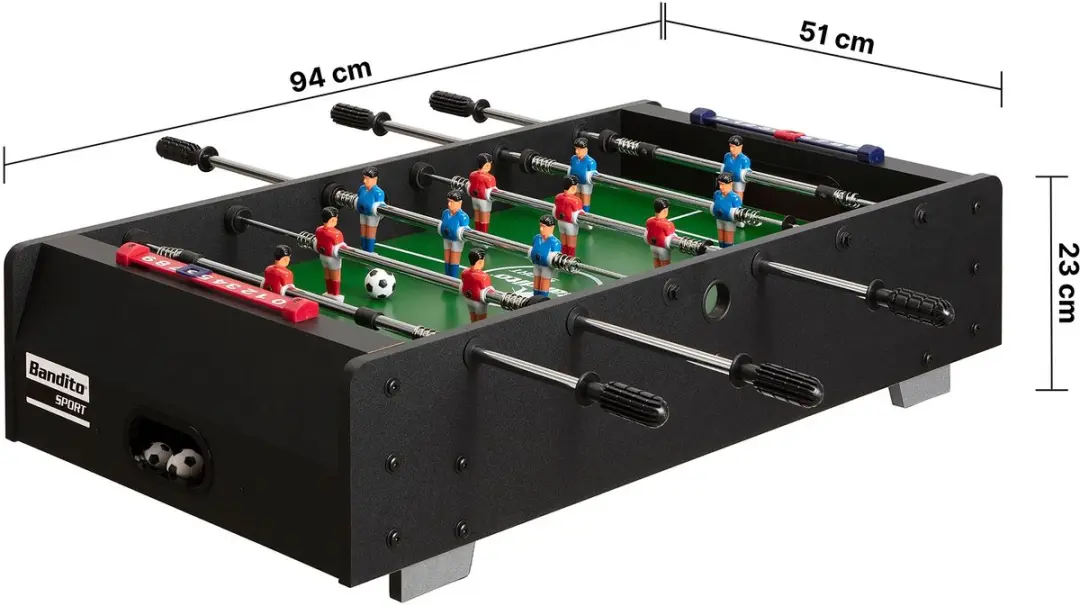 Bandito Mini Tafelvoetbal 5210.02 - Zwart