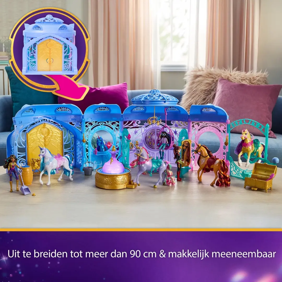 Unicorn Academy Stal Speelset Wildstar - 24 Accessoires - Meerkleurig